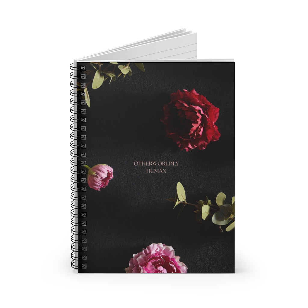 Pink and Red Roses Otherworldly Human Spiral Notebook