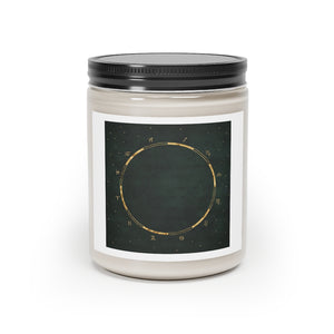 Dark Green Astrology Vegan Soy Coconut Wax Scented Candle, 9oz