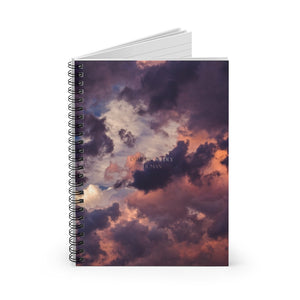 Multi-Color Clouds Otherworldly Human Spiral Notebook