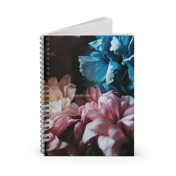 Otherworldly Humans Blue and Pink Floral Otherworldly Human Spiral Notebook - Otherworldly ...