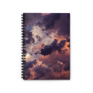 Multi-Color Clouds Otherworldly Human Spiral Notebook