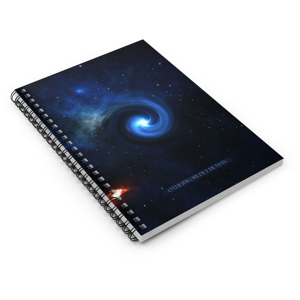 Otherworldly Humans Blue Galaxy Otherworldly Human Spiral Notebook - Otherworldly Humans